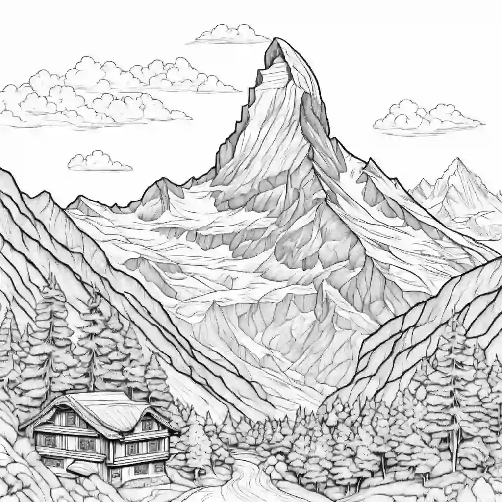 Matterhorn coloring pages